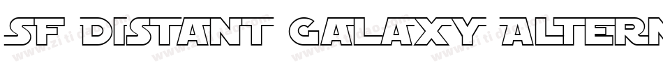 SF Distant Galaxy Alternate Italic字体转换